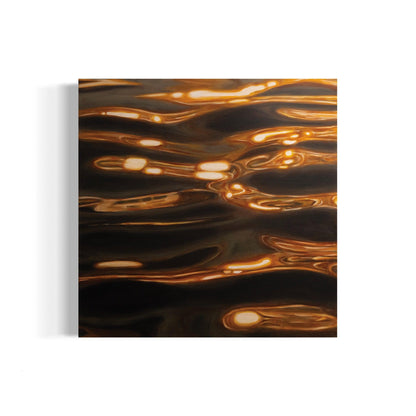 The Flows Print features sunset reflections on water print by William Ballard Art