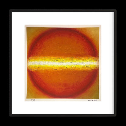 The Light Print is a abstract orb painting print by William Ballard Art