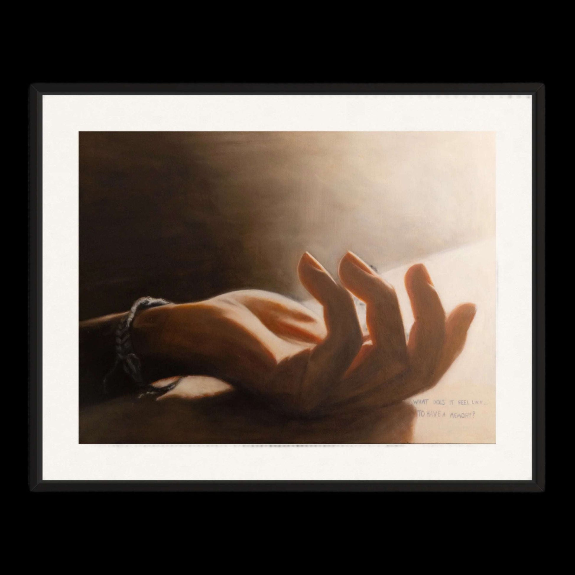 What Does it Feel Like Print is a Hand lit by sunlight painting print by William Ballard Art